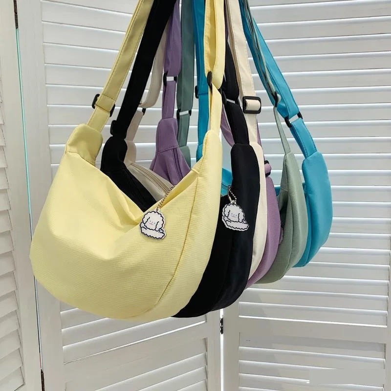 New Women Shoulder Bag Fashion Versatile Simple Crossbody Bag Female Waffle Dumpling Bag Casual Large Capacity Women's Handbags