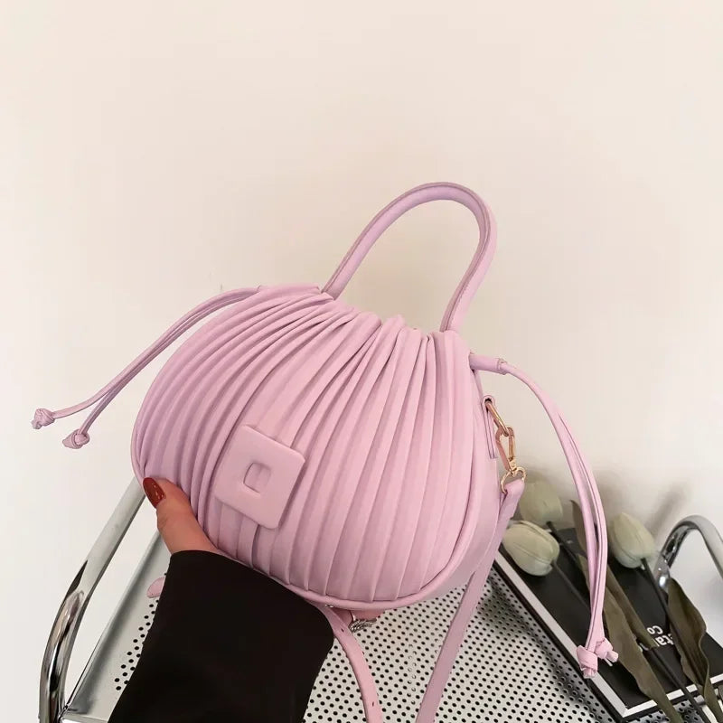Fashion Brand Design Crossbody Bag for Women Luxury Vintage Shoulder Handbags Female Tote bags Casual PU Leather Bucket 가방